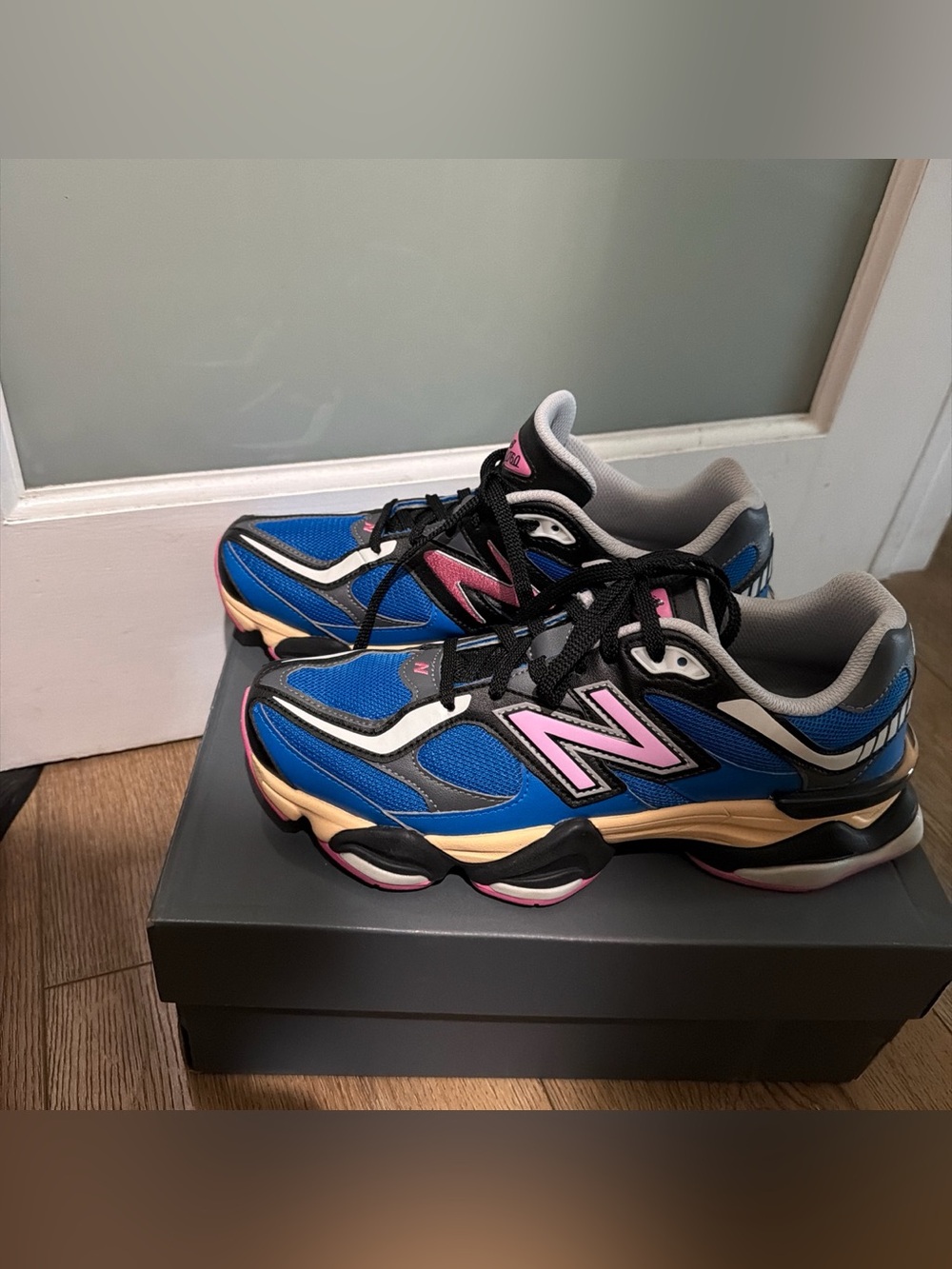 New Balance Blue and Pink Athletic Running Shoes
